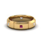 14k Yellow Gold / Pink Sapphire / Lab Grown