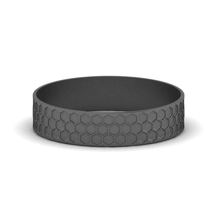 Mens Honey Comb Wedding Ring