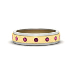 14k Yellow Gold / Pink Sapphire / Lab Grown
