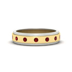 14k Yellow Gold / Ruby / Lab Grown