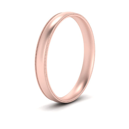4 mm Milgrain Comfort Fit Mens Wedding Band