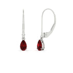 14k White Gold / Ruby / Lab Grown
