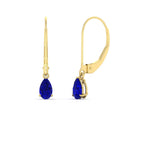 14k Yellow Gold / Blue Sapphire / Lab Grown
