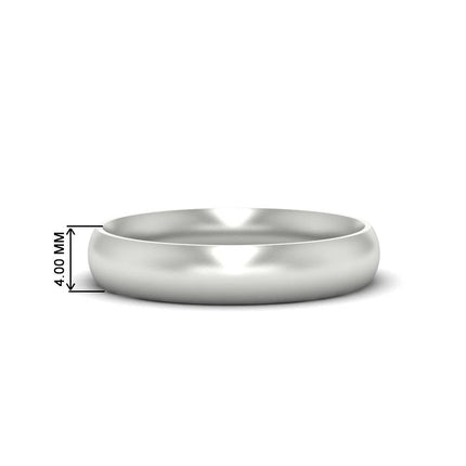 Minimalist 4mm Mens Wedding Band