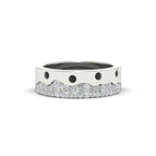 14k White Gold / Black Diamond / Lab Grown