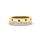 14k Yellow Gold / Pink Sapphire / Lab Grown