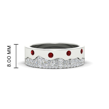 Mountain Stone Mens Wedding Ring