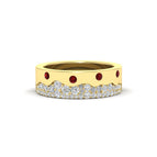 14k Yellow Gold / Ruby / Lab Grown