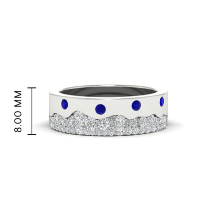 Mountain Stone Mens Wedding Ring