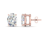 14k Rose Gold / 8 Ct / Lab Grown