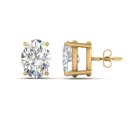 Stud Earring Basket Oval Shaped