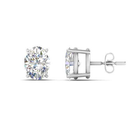 Stud Earring Basket Oval Shaped