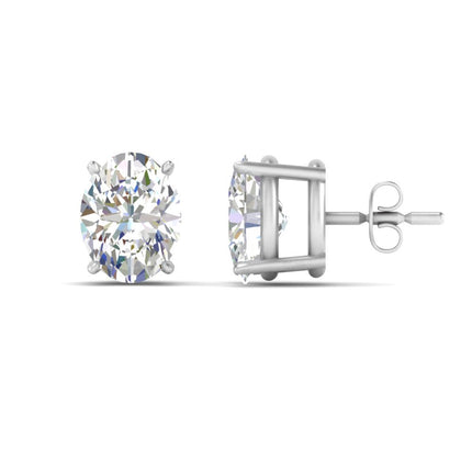 Stud Earring Basket Oval Shaped