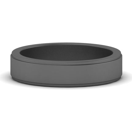 Simple Flat Wedding Band 4MM
