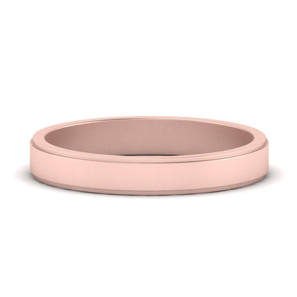 Simple Flat Wedding Band 4MM
