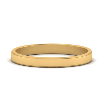 Simple Flat Wedding Band 4MM