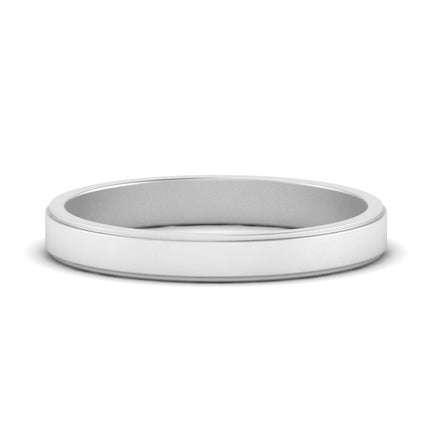 Simple Flat Wedding Band 4MM