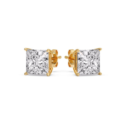 Princess Cut Diamond Stud Earring