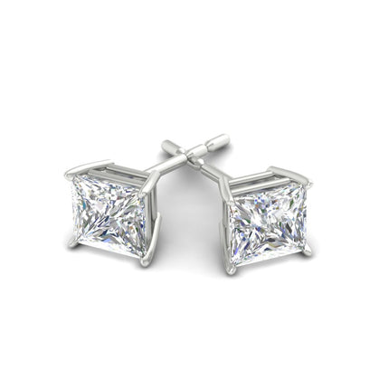 Princess Cut Diamond Stud Earring
