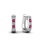 14k White Gold / Pink Sapphire / Lab Grown