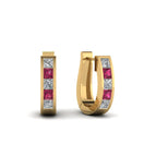 14k Yellow Gold / Pink Sapphire / Lab Grown