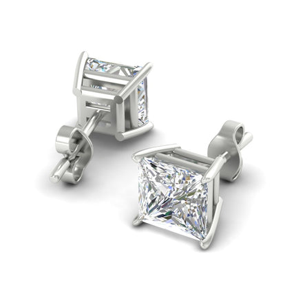 Princess Cut Diamond Stud Earring