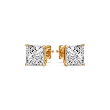 Princess Cut Diamond Stud Earring