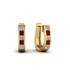 18k Yellow Gold / Ruby / Lab Grown