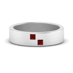 14k White Gold / Ruby / Lab Grown