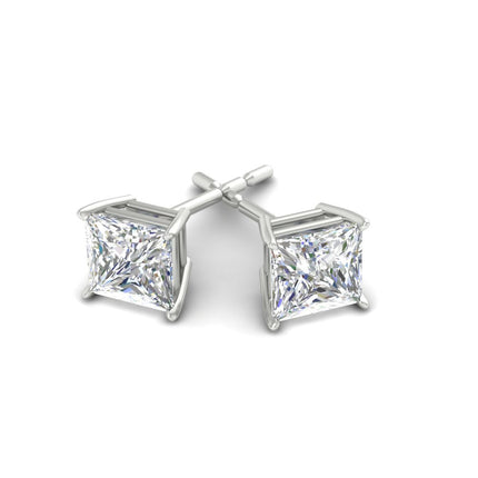 Princess Cut Diamond Stud Earring
