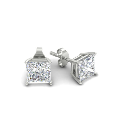 Princess Cut Diamond Stud Earring