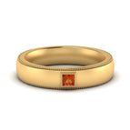 14k Yellow Gold / Orange Sapphire / Lab Grown