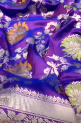 Exclusive Pure Banarasi Soft Meenakari Weaving Katan Silk Saree