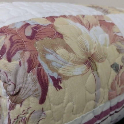 DaDa Bedding Cottage Floral Blossoming Patchwork Quilted Coverlet Bedspread Set (DXJ103112)