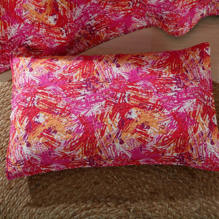 DaDa Bedding Lovely Pop of Colors Lightweight Reversible Quilted Bedspread Set (KBJ1625)