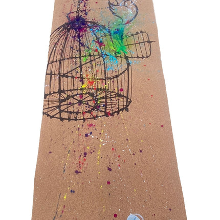 Release Hand painted Cork Yoga Mat