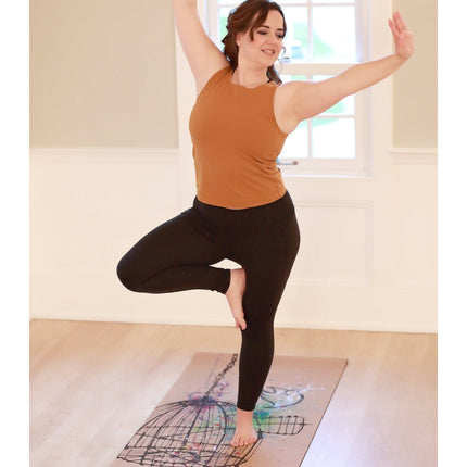 Release Hand painted Cork Yoga Mat