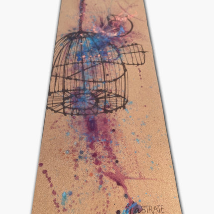 Release WANDERER Hand Painted Cork Yoga mat