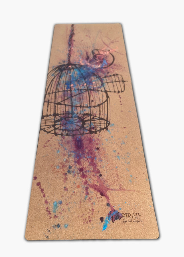 Release WANDERER Hand Painted Cork Yoga mat