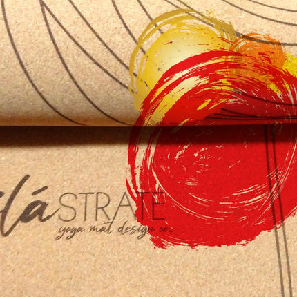 Release WANDERER Hand Painted Cork Yoga mat