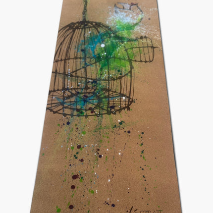 Release WANDERER Hand Painted Cork Yoga mat