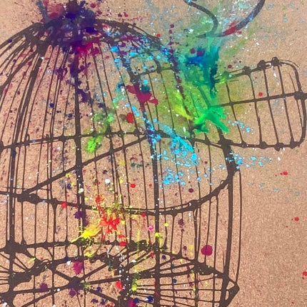 Release WANDERER Hand Painted Cork Yoga mat