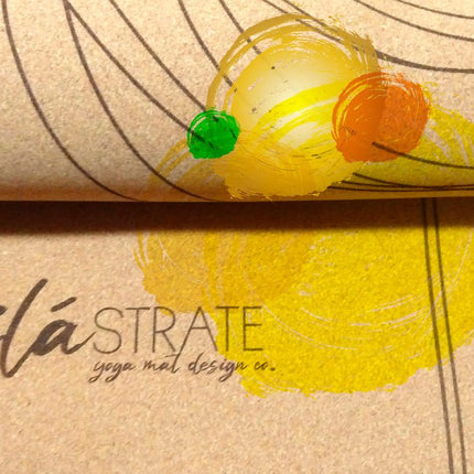 Release WANDERER Hand Painted Cork Yoga mat