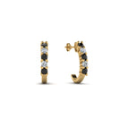 14k Yellow Gold / Black Diamond / Lab Grown