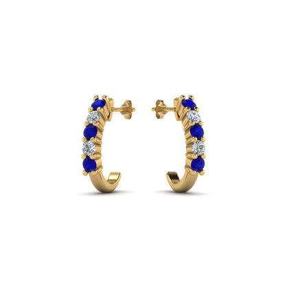 Half Huggie Hoop Earring