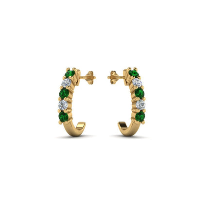 Half Huggie Hoop Earring