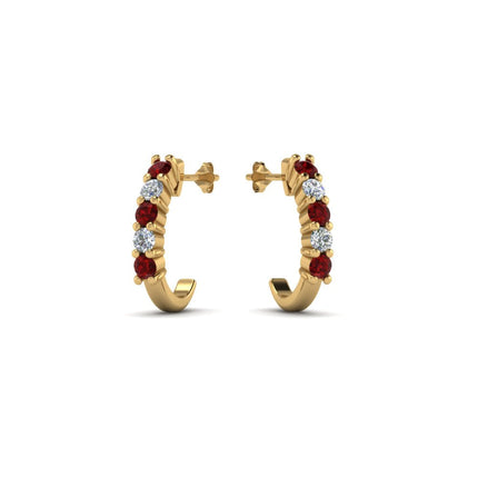 Half Huggie Hoop Earring