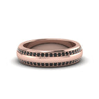 14K Rose Gold / Black Diamond / Lab Grown