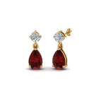 14k Yellow Gold / Ruby / Lab Grown