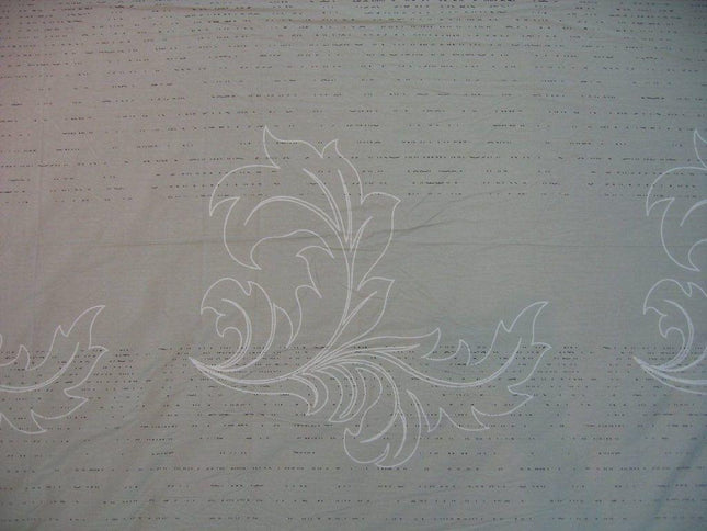 DaDa Bedding Paisley Grey Floral Leaves Fitted Sheet & Pillow Cases Set (FTS8197)